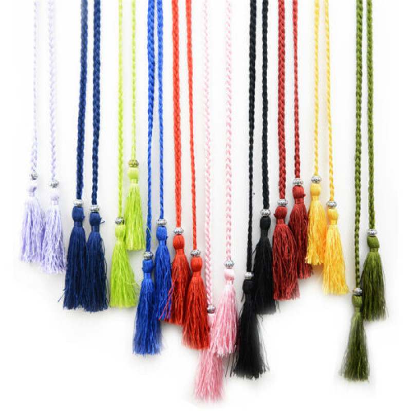 Vintage Braided Tassels Waist Chain Belt Rope Womens Girdle Waistband 160*0.7CM▽
