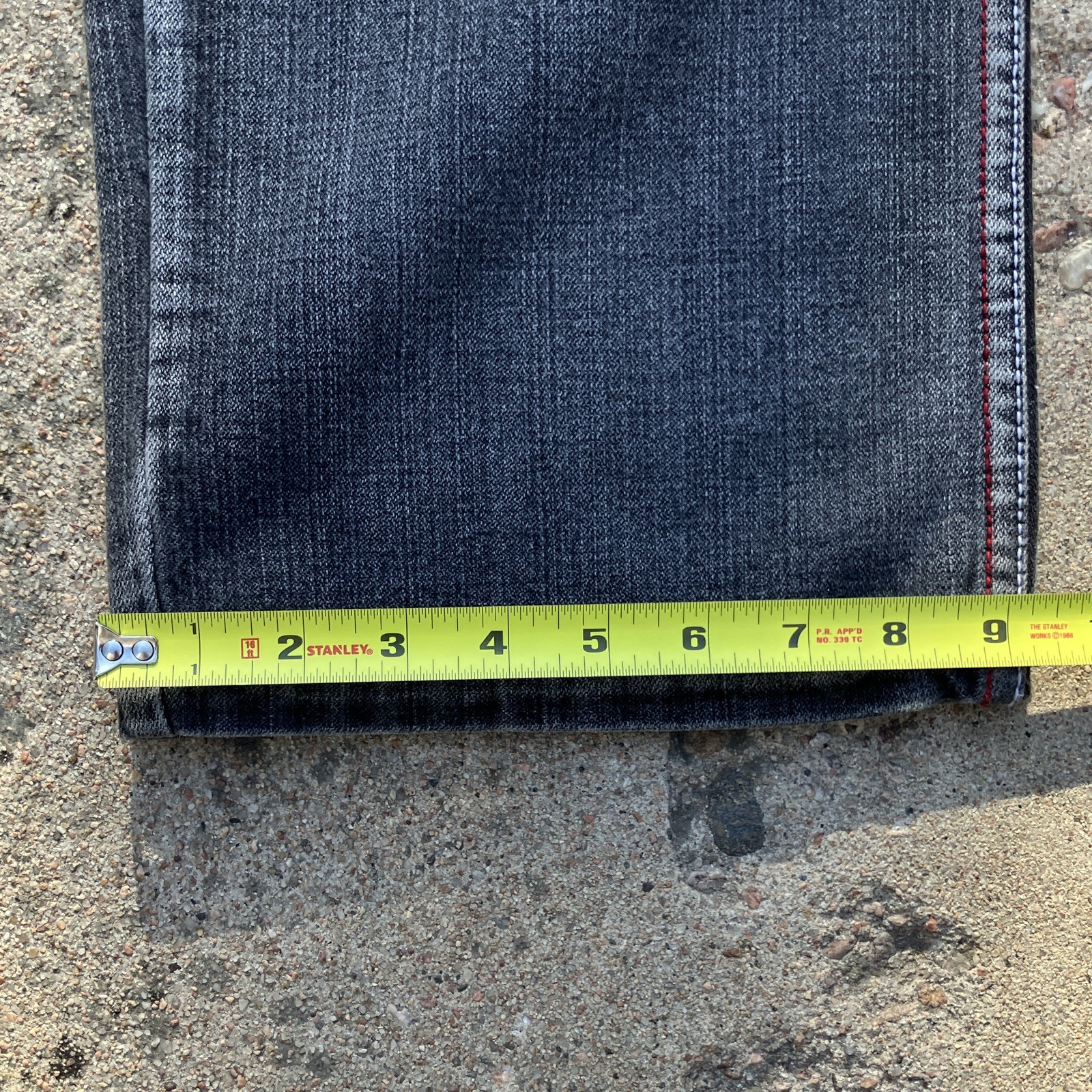 Z Denim Premium Collection Gray Baggy Jeans y2k style studded 100% Cotton