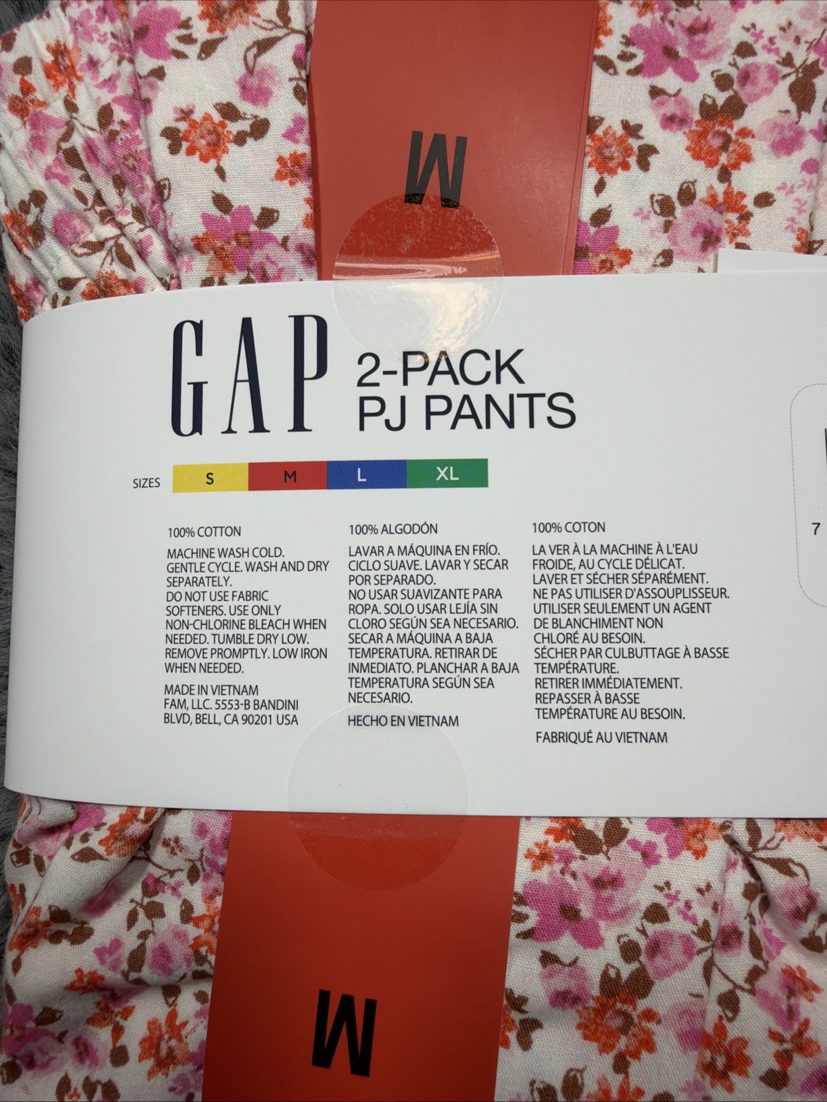 Gap Womens Cotton Pajama Pants 2-Pack Lounge PJ Sleep Pants Size Medium M NWT
