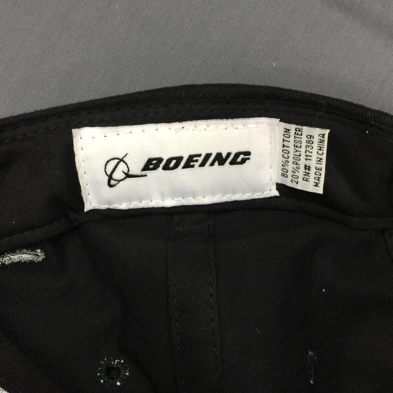 Boeing 787 Dreamliner Embroidered Hat 07-08-07 Black Commercial Plane Adjustable