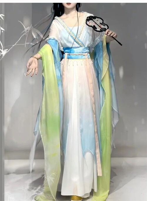 Hanfu Dress Women Chinese Traditional Embroidery Hanfu Carnival Cosplay Costume