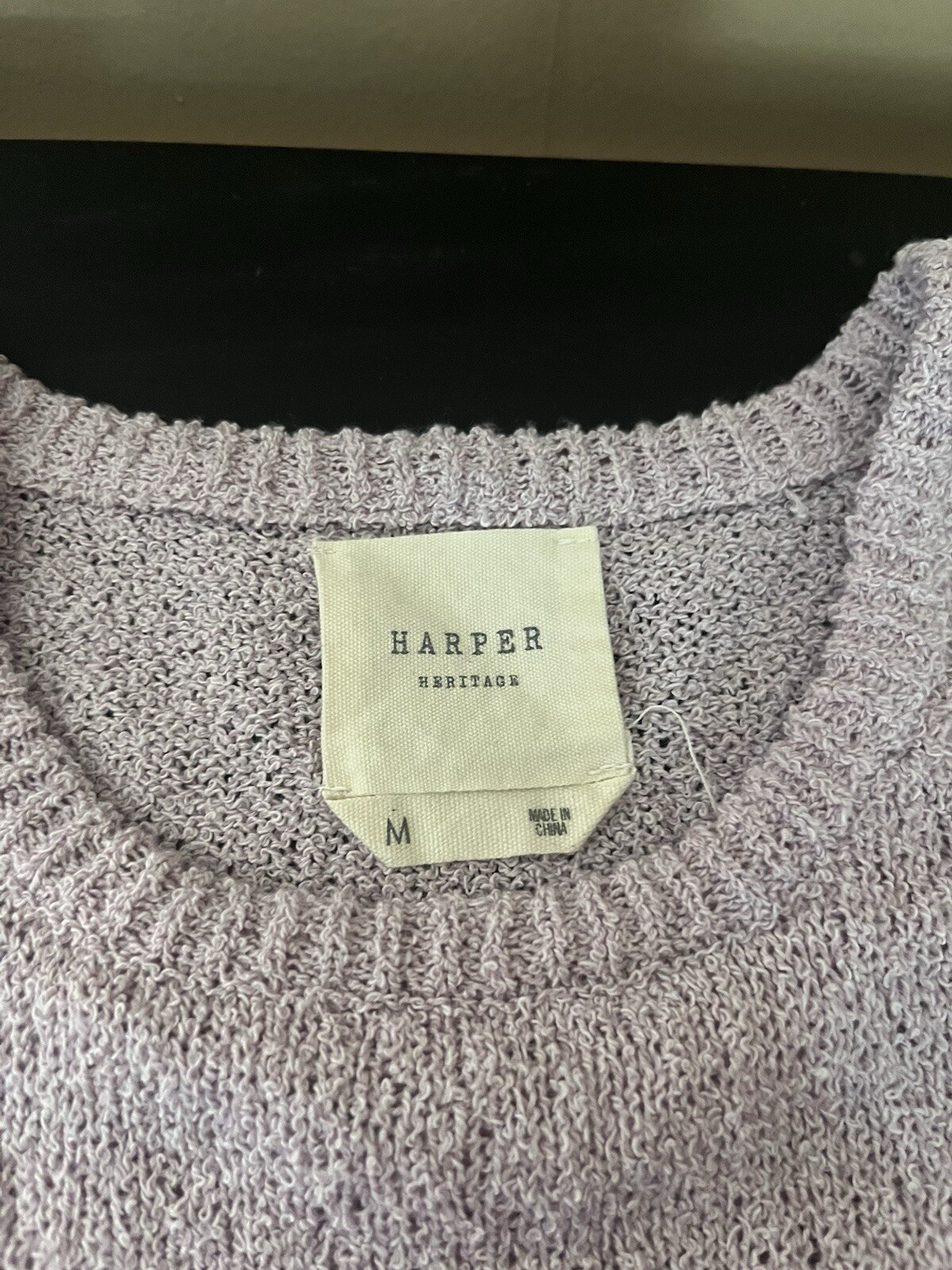 Harper Heritage Sleeveless Knit Sweater Tank Top M Light Purple Francesca’s