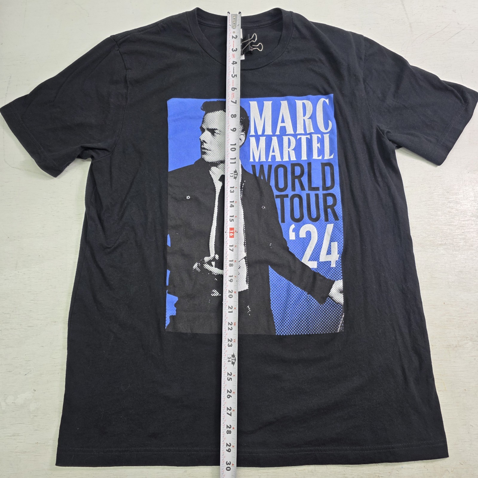 Marc Martel World Tour 2024 T-Shirt XL Black Concert Tee Unisex Canvas Graphic