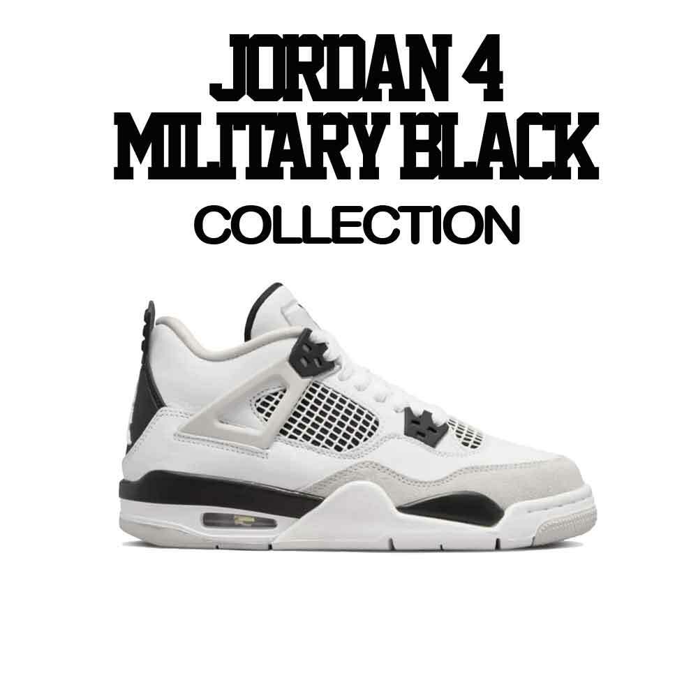 Shirt To Match Jordan 4 Military Black 4s Shoes – ST Drip Sneaker Tee