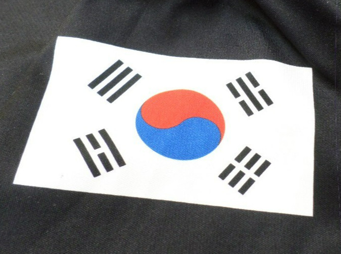 DISCONT NATIONAL MILITARY MP WEEK OSAN AIR BASE REPUBLIC OF KOREA BLACK SHIRT M