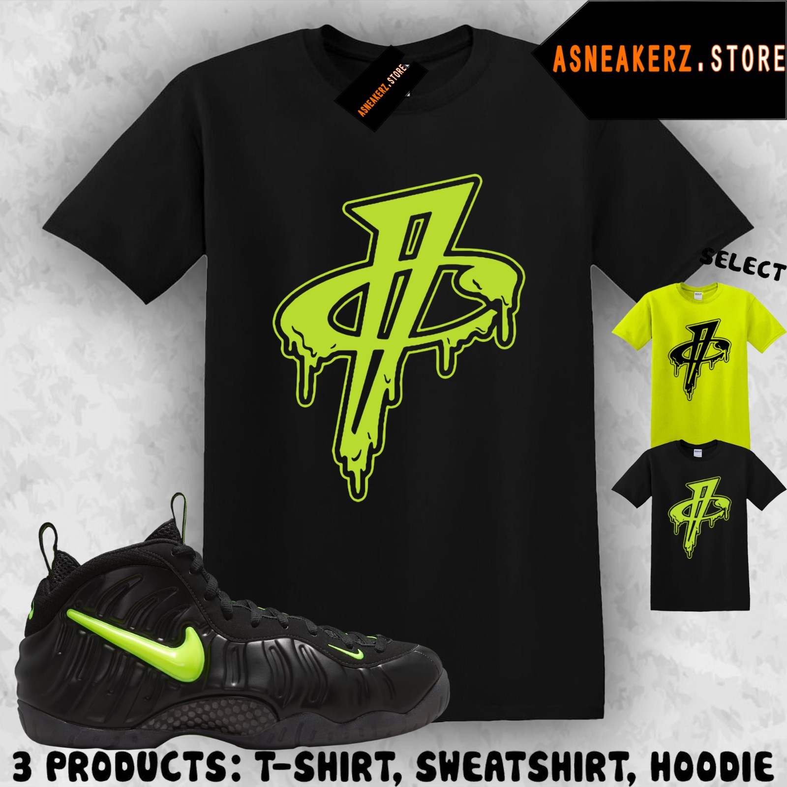 Tee Shirt Matching Foamposite Pro Voltage 2026 Match Sneaker Penny 1 Cent Drip