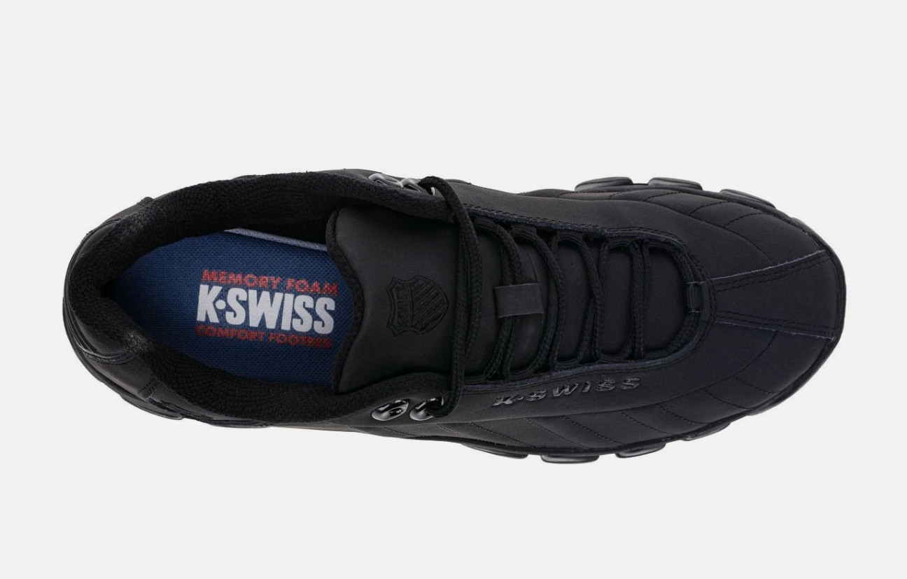 K-Swiss Men’s ST329 CMF Sneaker Black/Black/Black – NEW