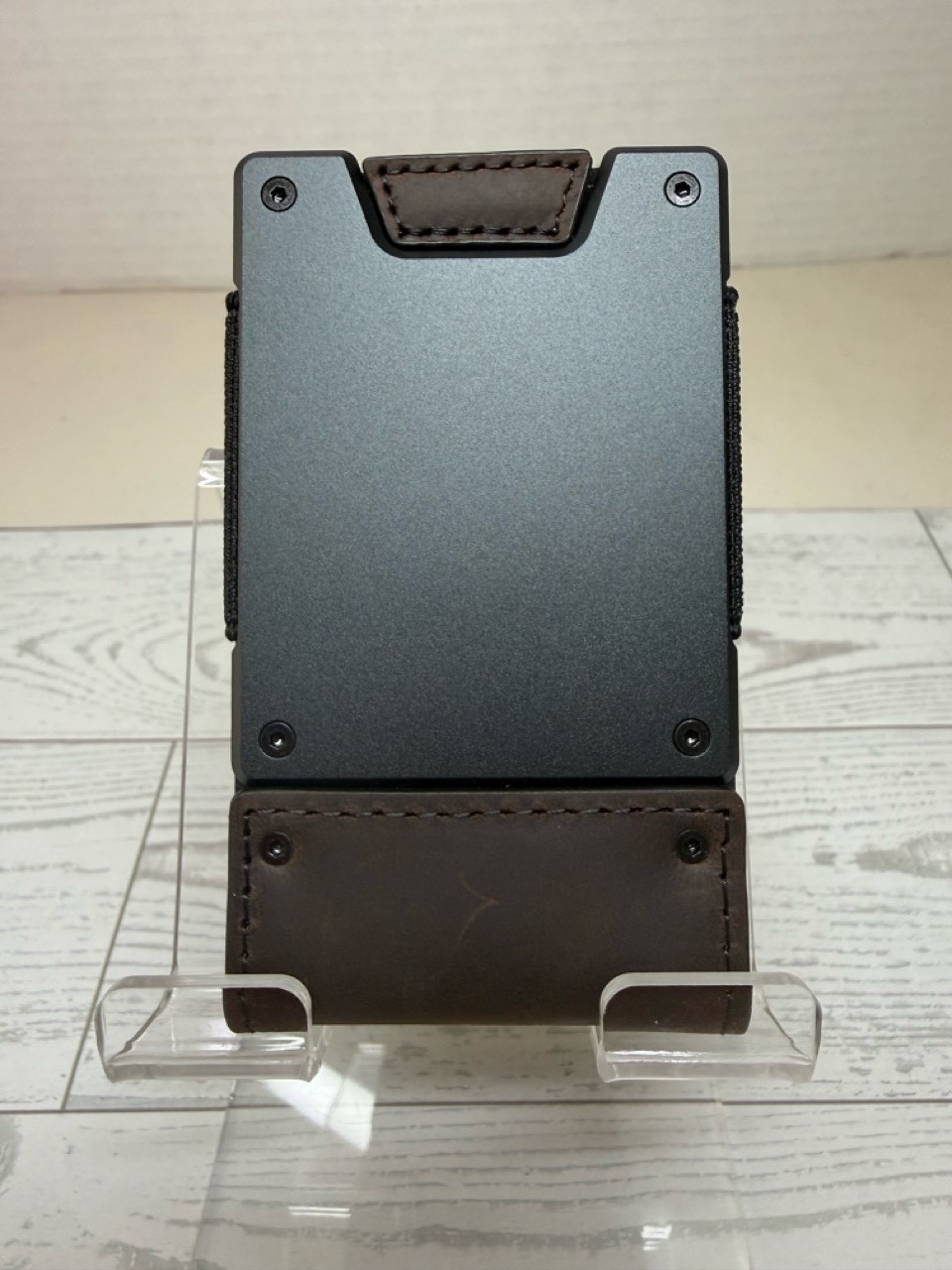 MENS WALLET METAL CARD HOLDER CASH STRAP MINIMALIST PULL TAB WALLET-CUSTOMIZE IT