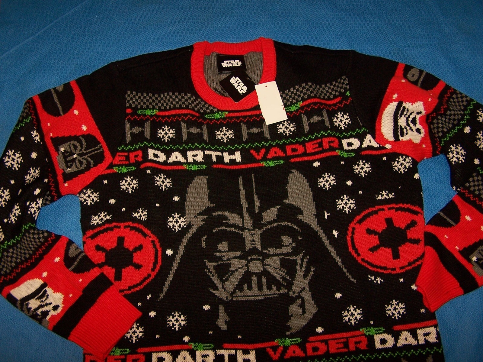 Size S Mens Christmas Sweater Star Wars Darth Vader Holiday Sweater Star Wars