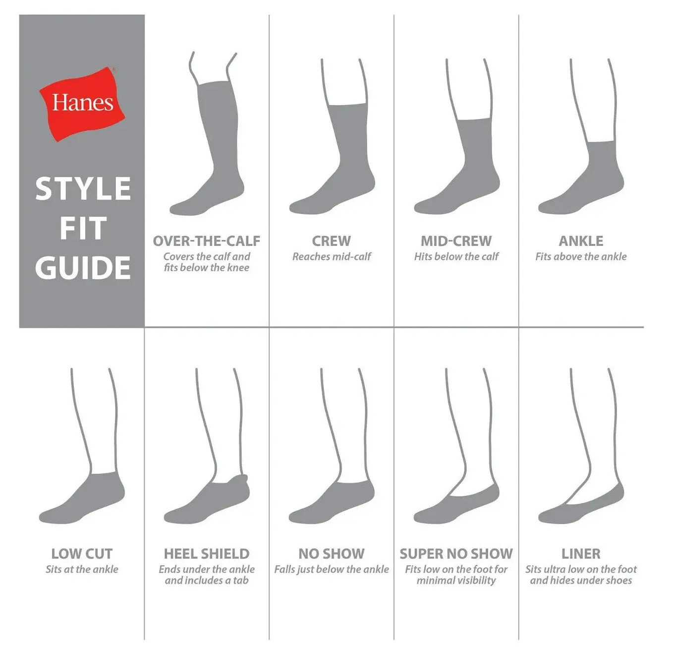 Hanes Men’s Cushion Ankle Socks, Size 6-12, 6-Pack, Black White