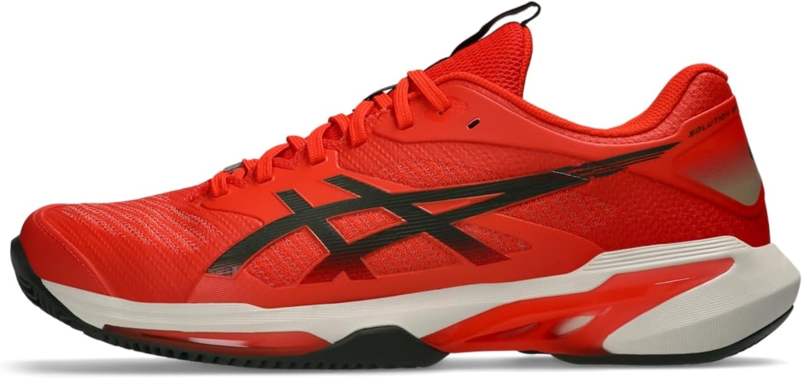 ASICS Men’s Solution Speed FF 4 Clay Tennis Shoes, 6.5, Cherry Tomato/Vintage Kh