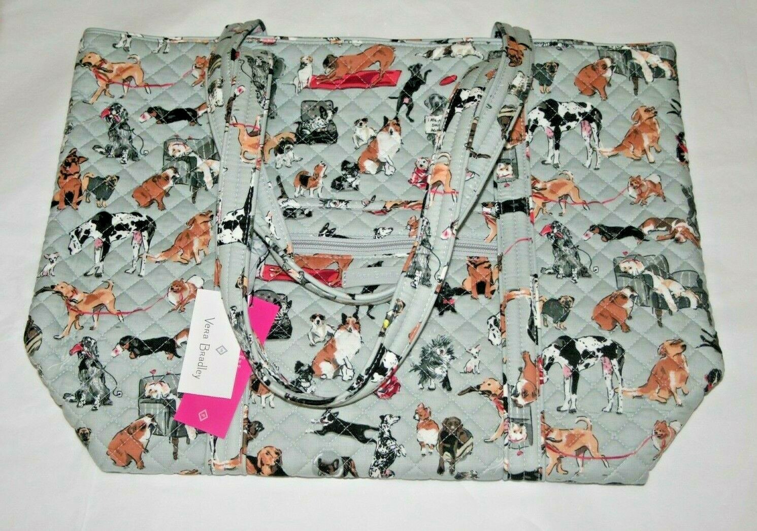 Vera Bradley BEST IN SHOW VERA TOTE Large Shoulder Bag dog LIMITED ED RARE NEW