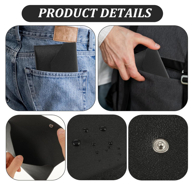 Piriuuo PU Leather Cash Envelope Wallet – Reusable Money Wallet & Pouch for Trav