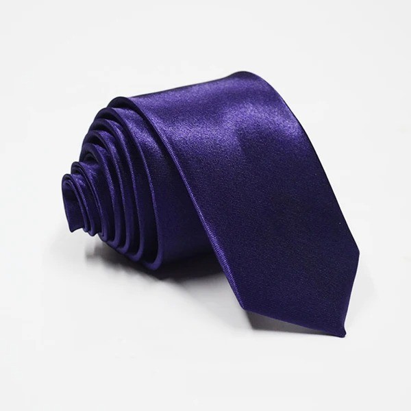 Solid Color Skinny Tie Slim Necktie for Men(5 cm)