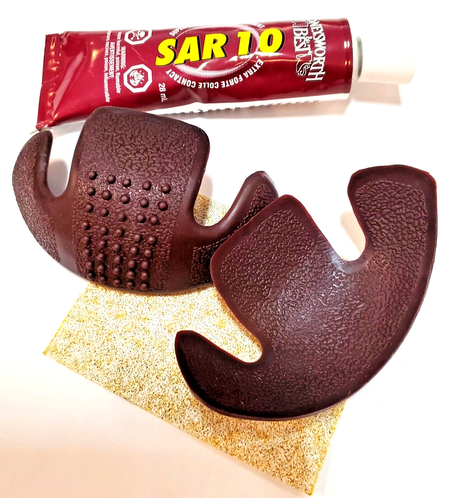 Moneysworth & Best Quality Shoe Toe Guard Boot Saver – Color Brown Small 1 Pair