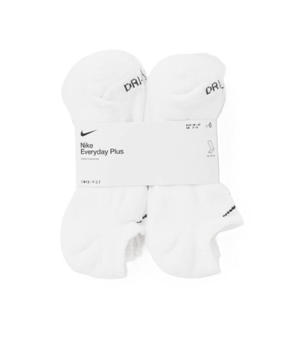 Nike Everyday Plus Cushioned Training No-Show Socks White SX6898-100 j