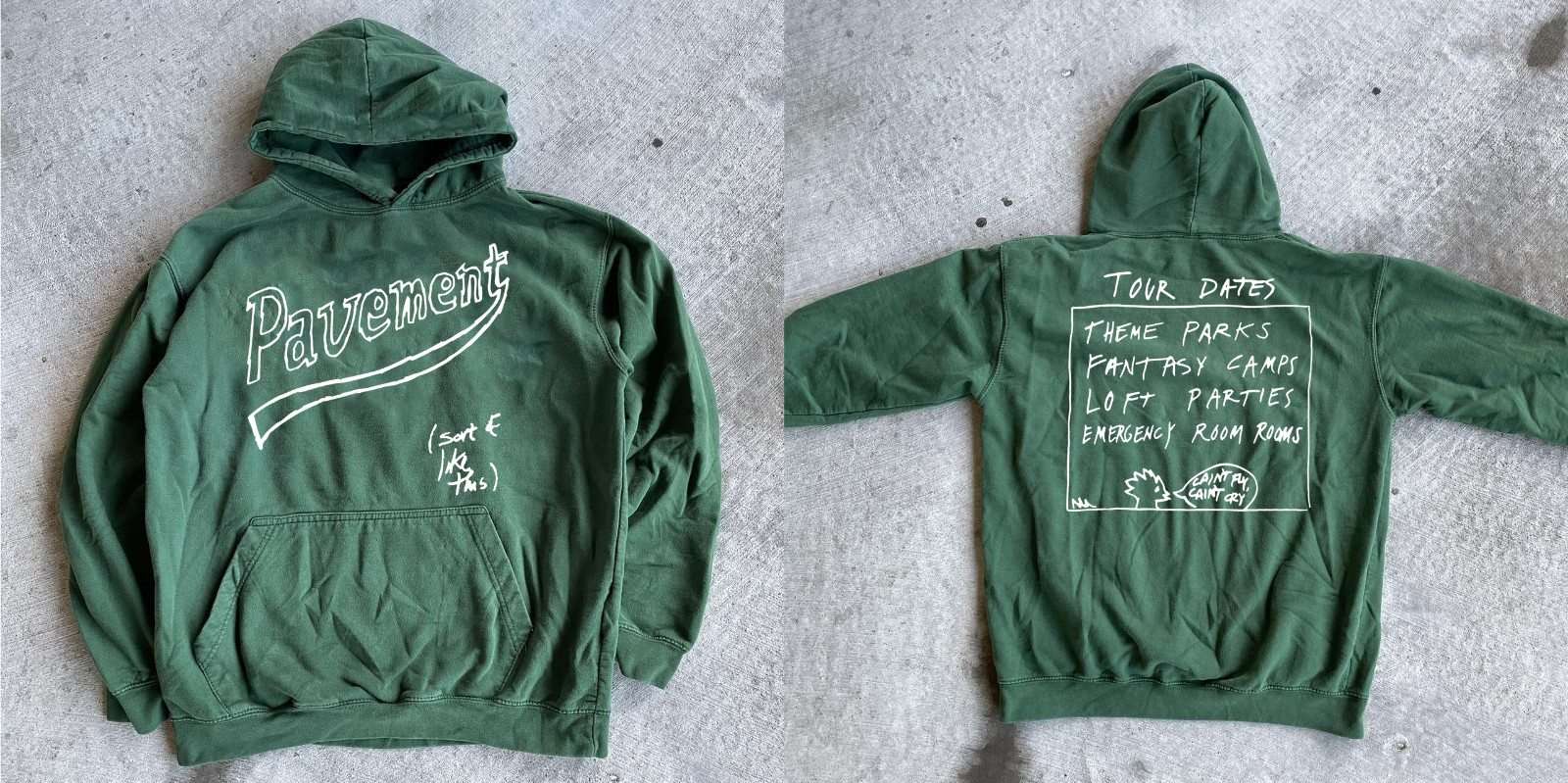 Pavement Band Collection All Size S to 5XL Forest Green Hoodie TU399