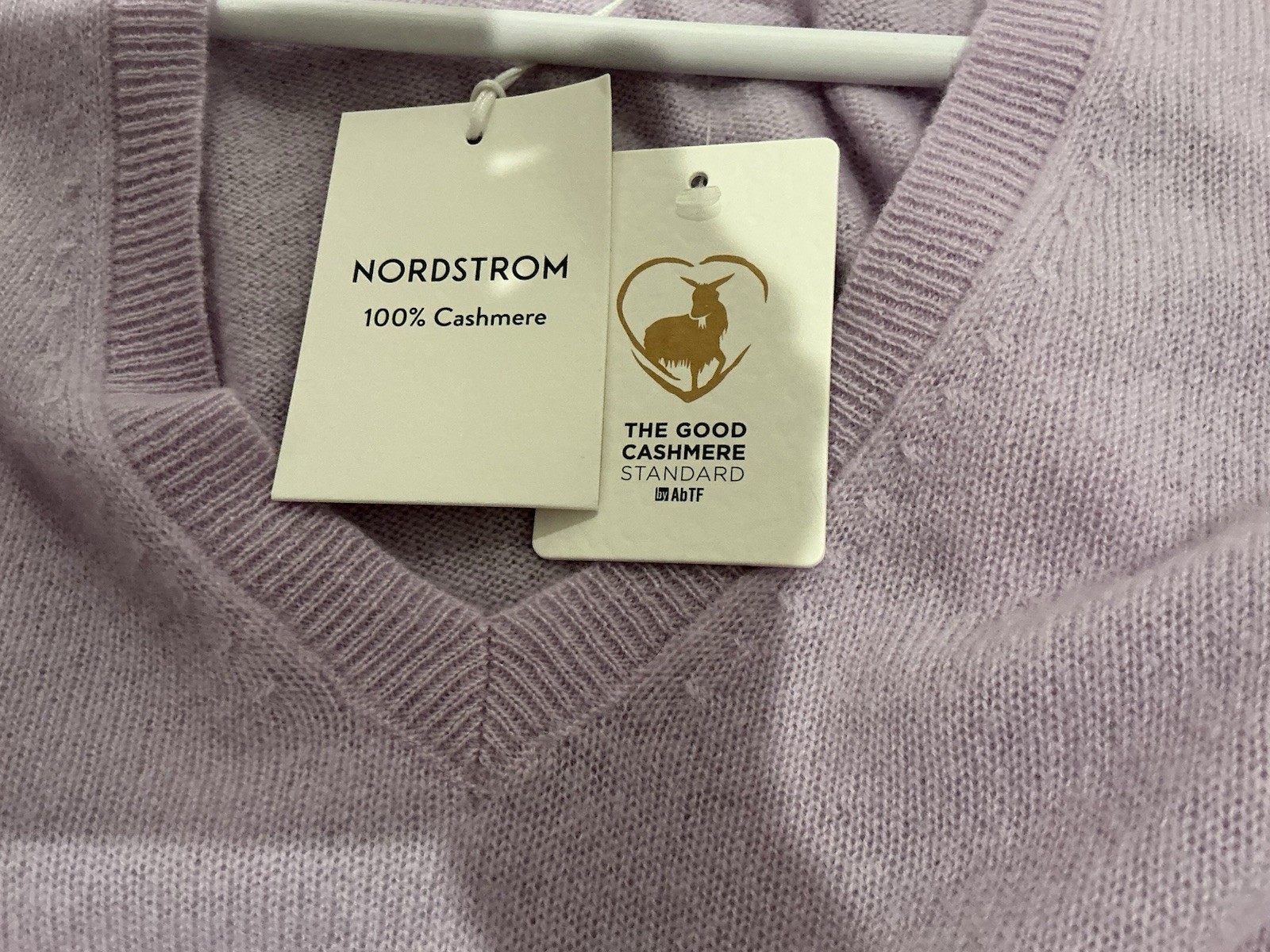NWT 100% Cashmere Nordstrom Purple Sz Xs Lightweight Sweater