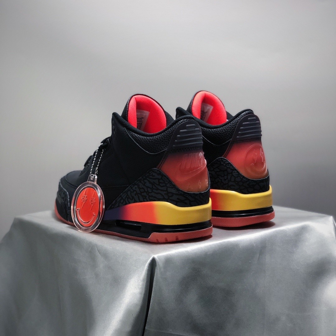 J. Balvin x AJ 3 Rio Retro Sneakers Black FN0344-001
