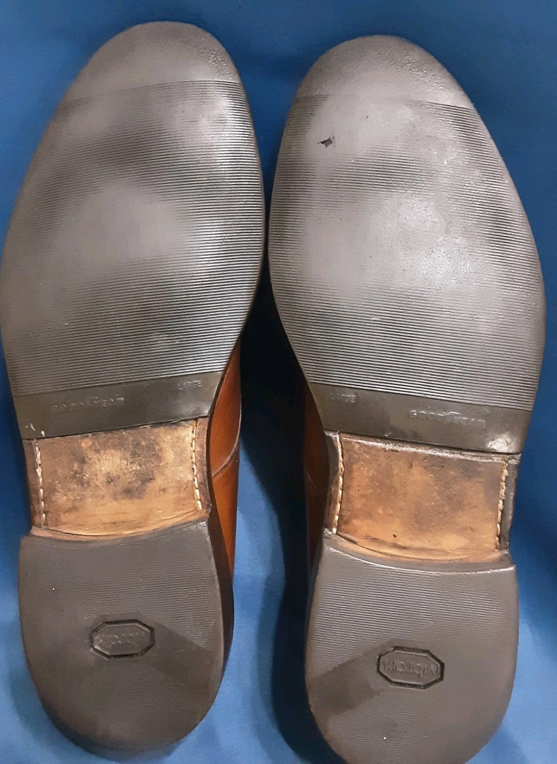 ​Men’s Polo Ralph Lauren Brown Leather Cap Toe Oxford Dress Shoes – Size Unknown