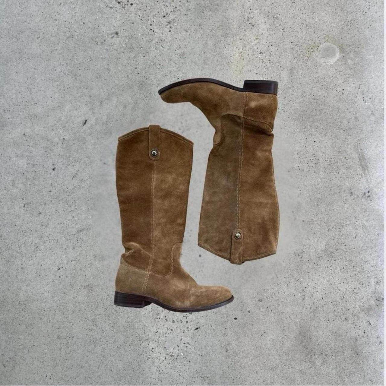Frye Melissa Button Knee High Boots Size 7.5 Suede
