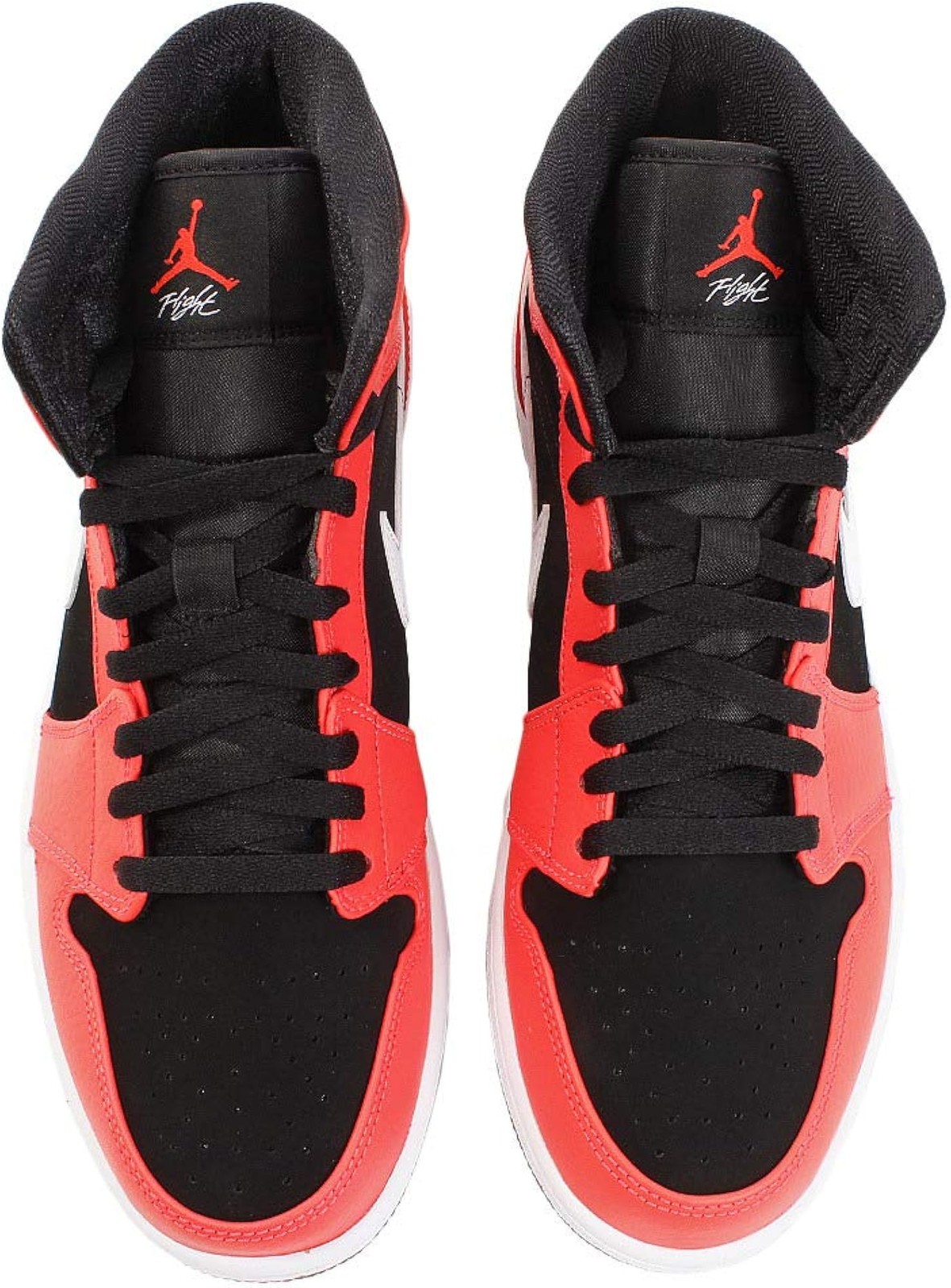 Nike Men’s Air Jordan 1 Mid Basketball Shoe, Black/Infrared 23/White, Size 8.5 –