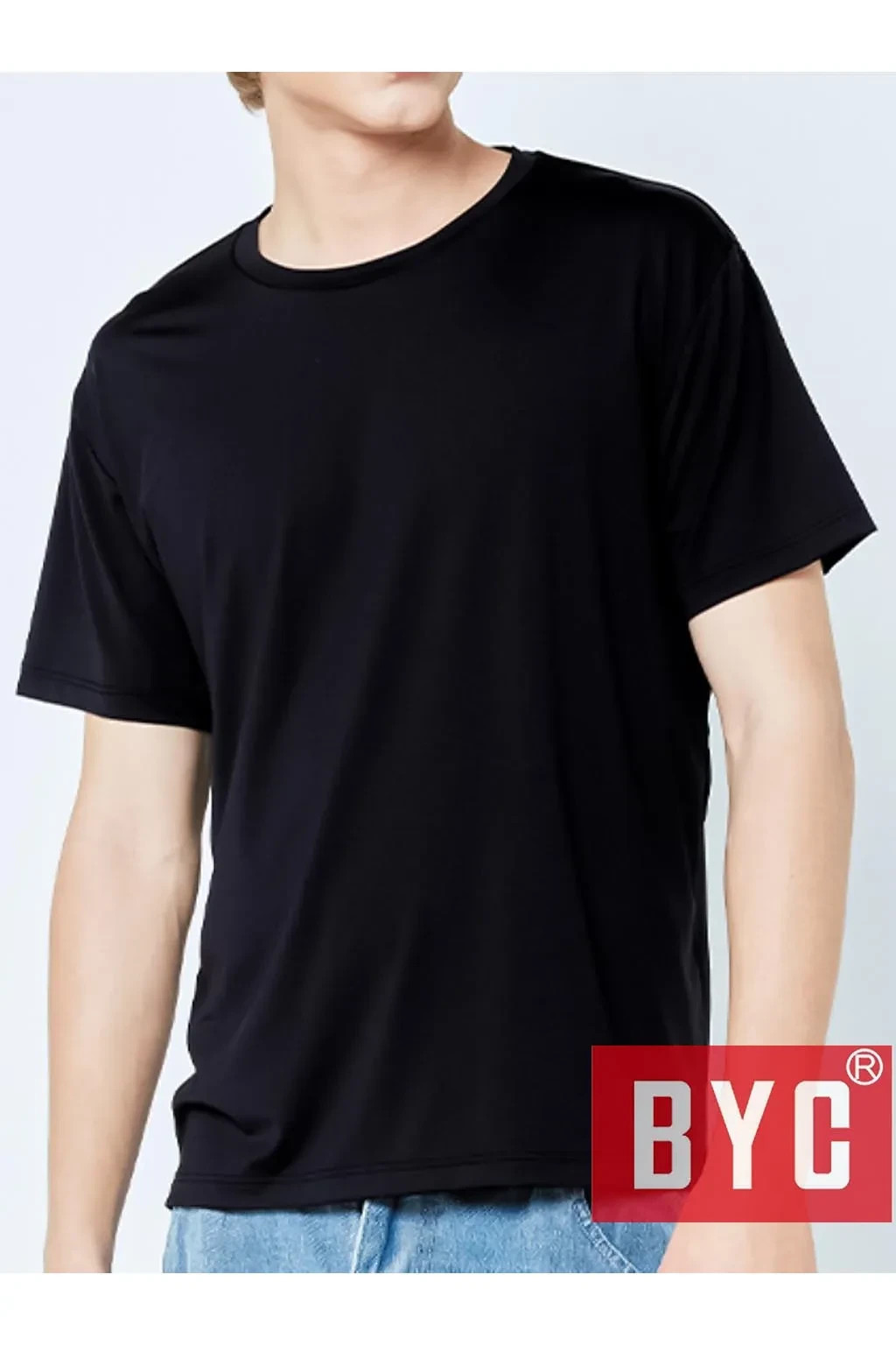 3 Pack Men’s Classic Black Cotton Undershirts Crewneck T-Shirt S M L XL 2XL