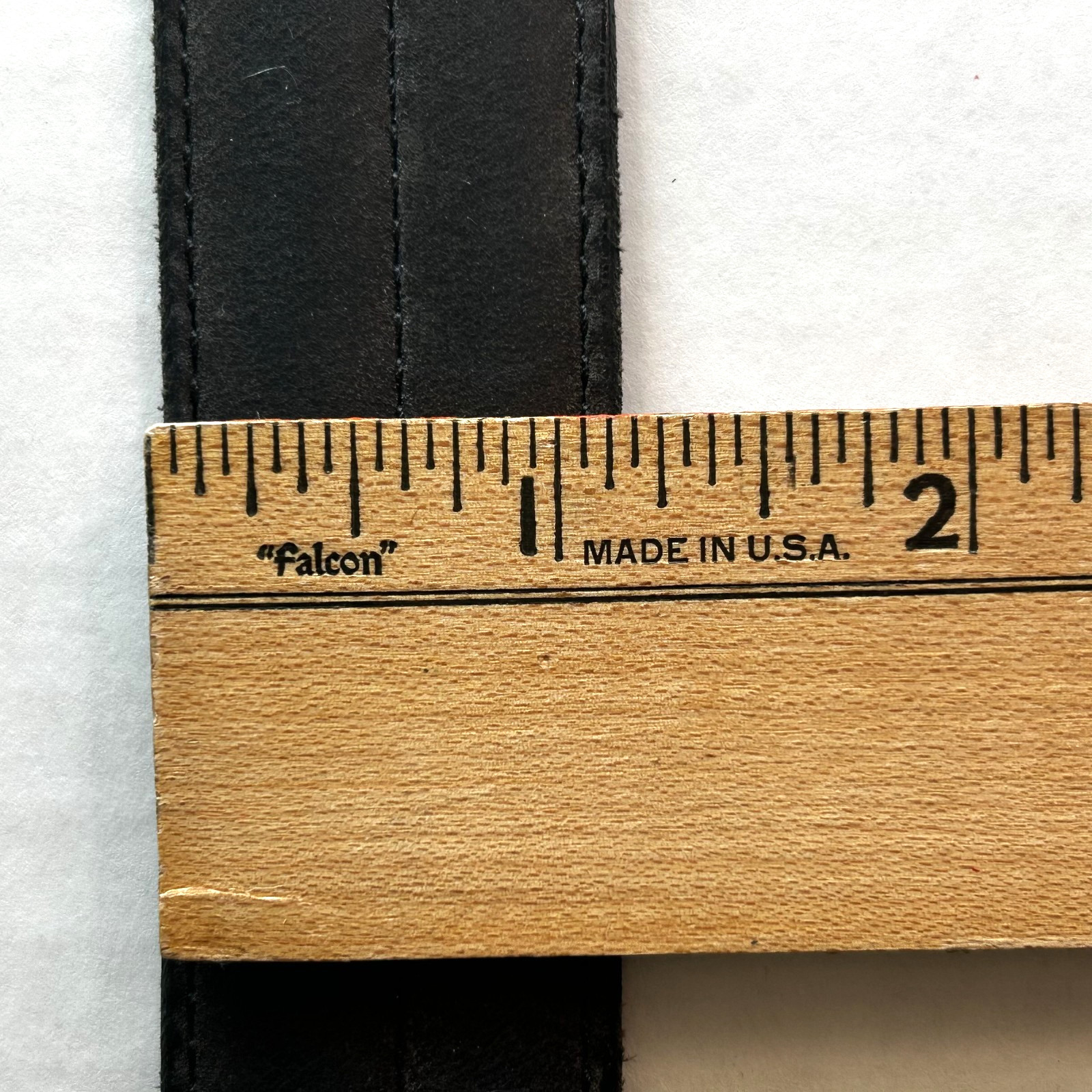 Oil Tanned Nu-Buck Belt Size 30 Unisex Solid Brass Hardware Two Toned Brown