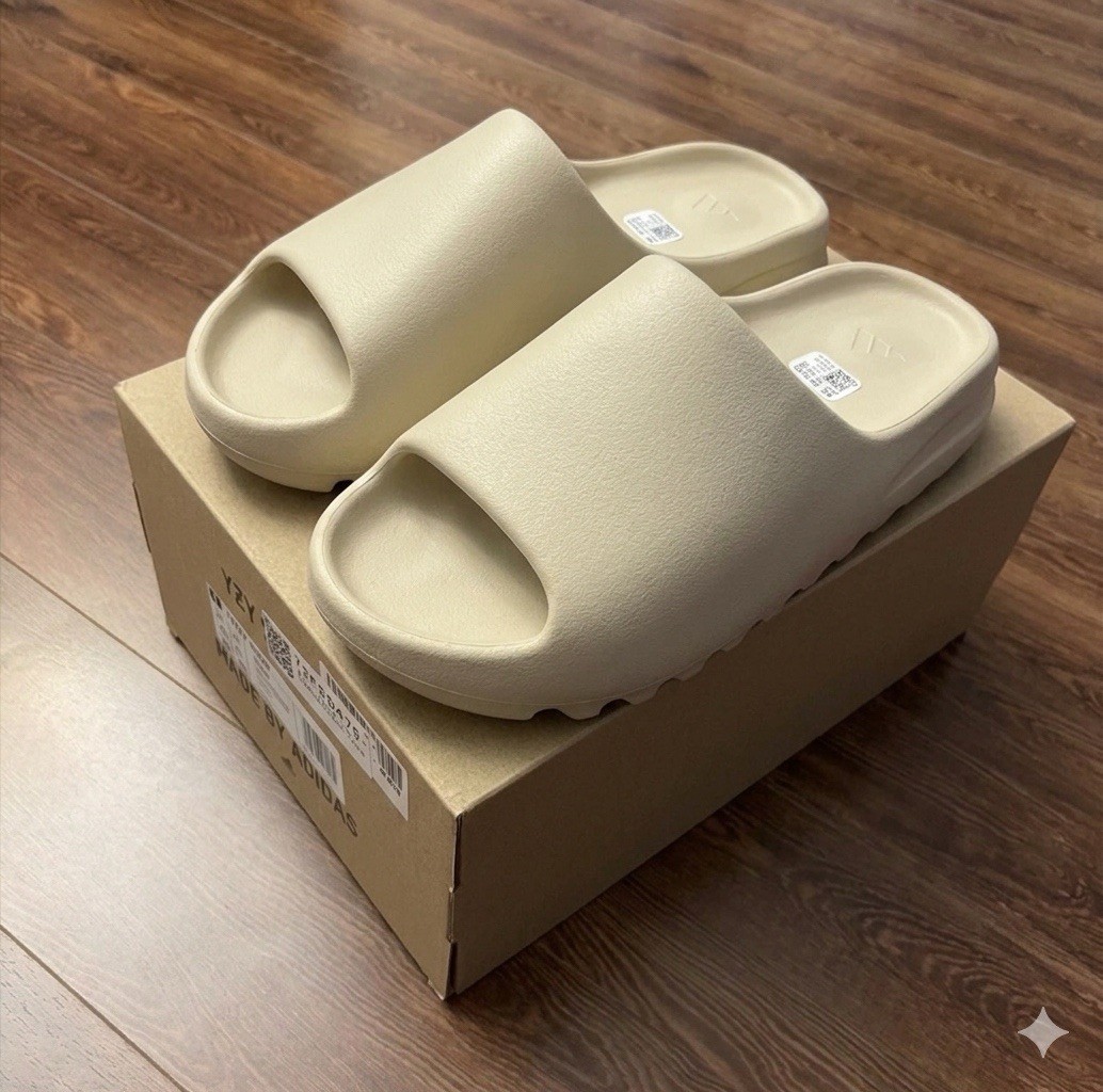 Adidas Yeezy Slide Bone – Sizes 4 – 13 – (100% Authentic) HQ6448