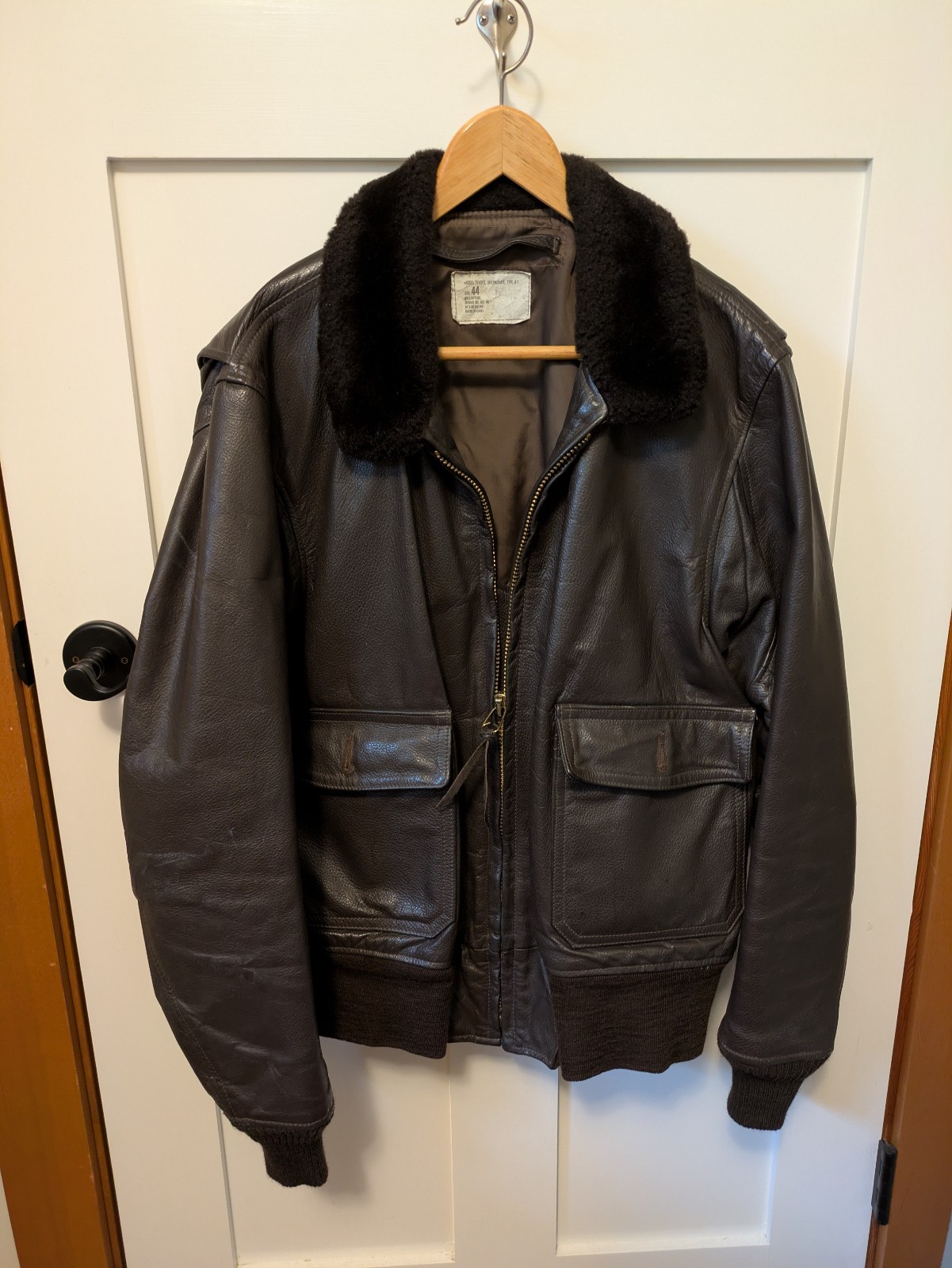 Leather Bomber Jacket – Orchard Flyer’s Intermediate, Type G-1 size 44