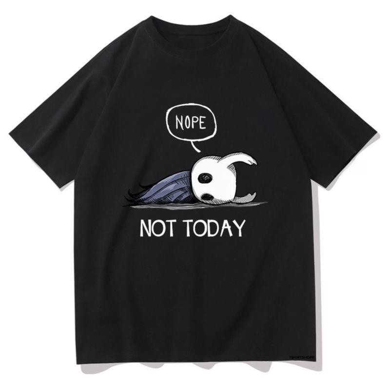 Nope Not Today T Shirts Hollow Knight Men/Women Clothing Harajuku Aesthetic Tops