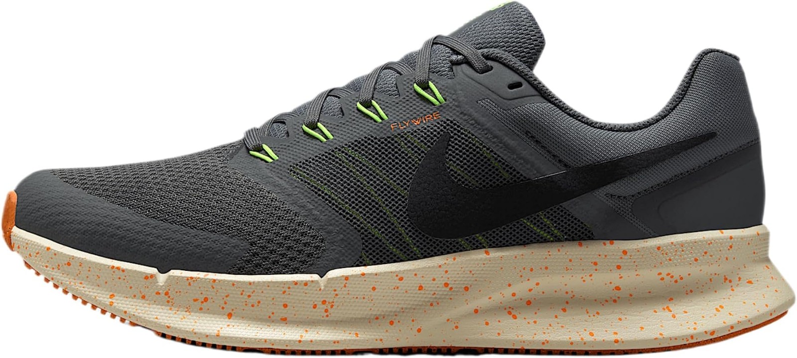 Nike Run Swift 3 Men’s Road Running Shoes (HV5226-068, Iron Grey/Total Orange/Vo