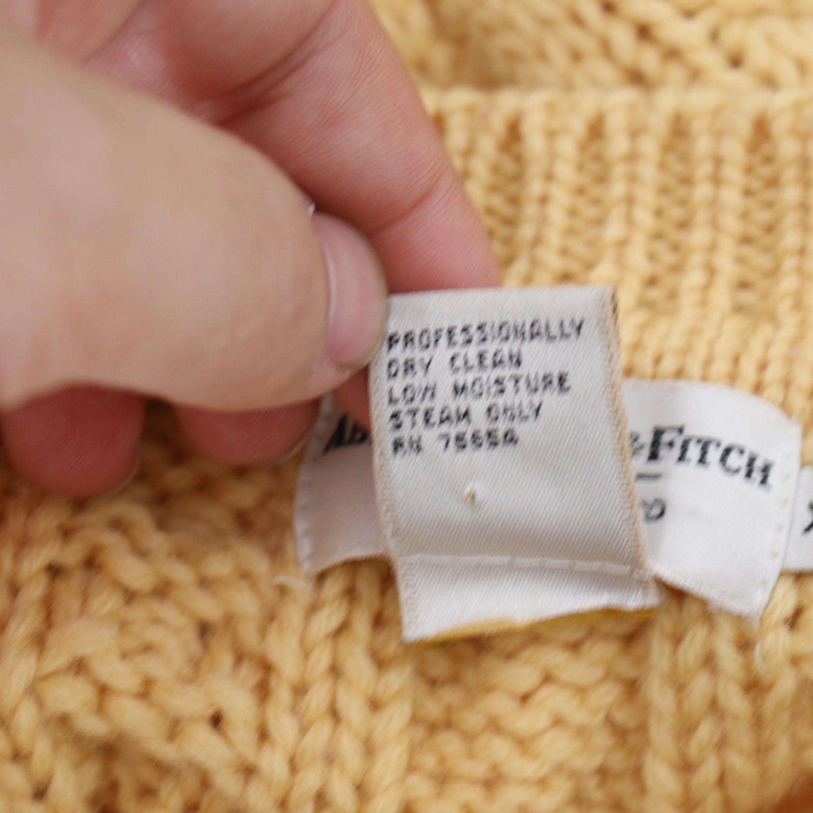 Vintage Abercrombie & fitch Sweater Mens XL heavy fisherman tweed cable knit