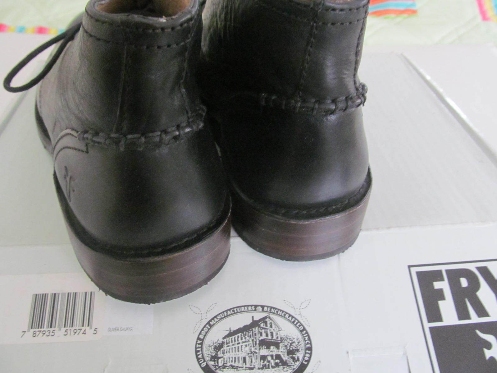 NWB Frye Oliver Chukka Black shoes size 10 $268