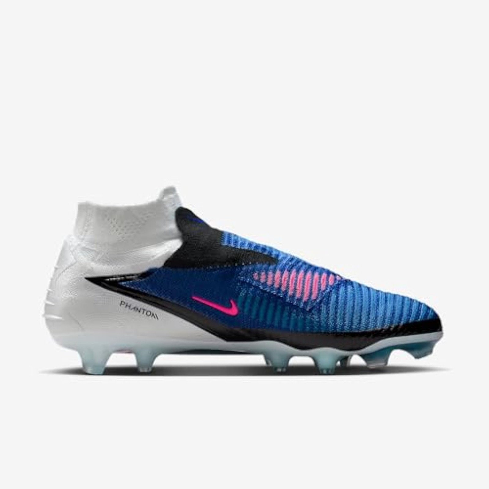 Nike Phantom 6 High Elite Firm-Ground Soccer Cleats (Racer Blue/White/Pink Blast