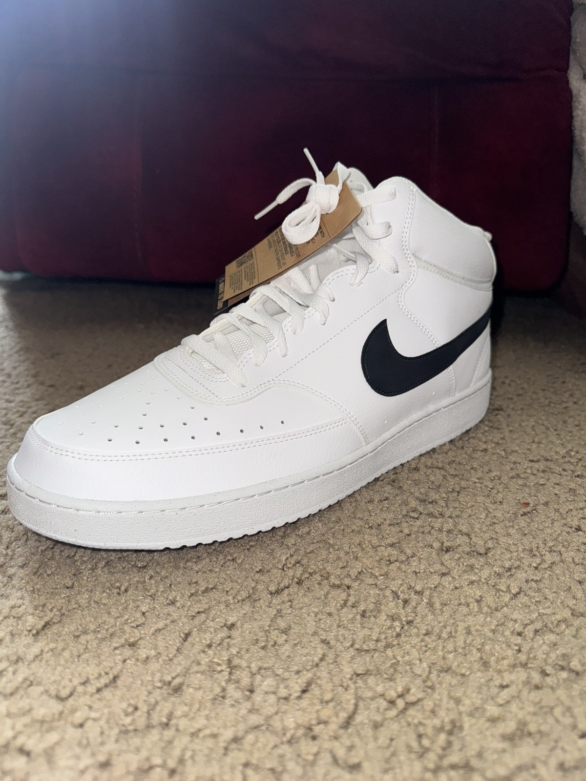 Nike Court Vision Next Nature Mid White Black