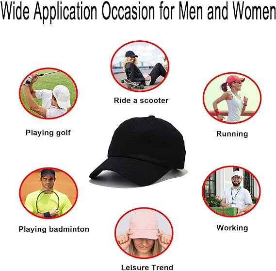 Cap Ball Dad Cotton Baseball Hat Plain Solid Washed Men Women Adjustable US