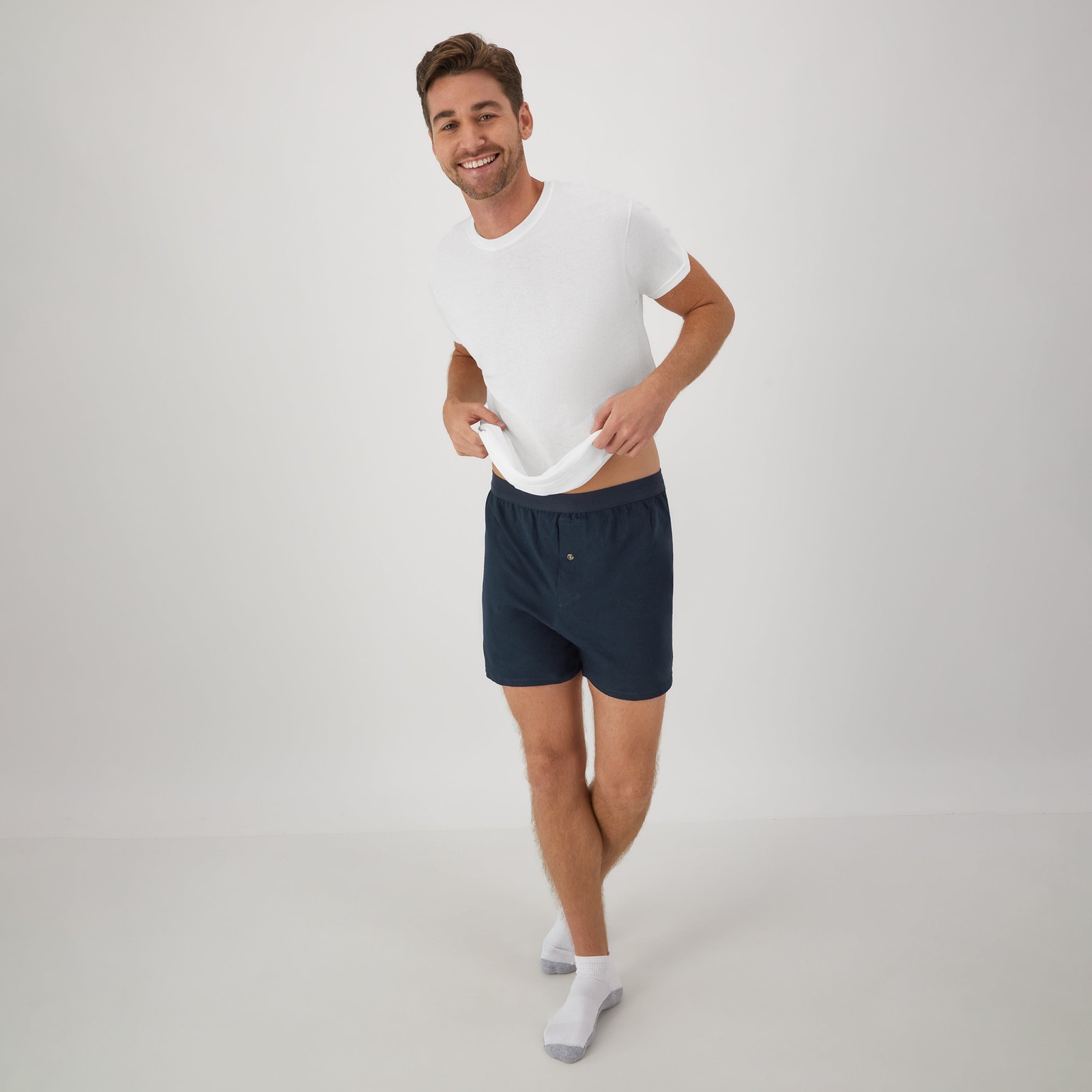 Hanes 6-Pack Knit Boxers Mens Wicking Cool Comfort Soft Flex Waist Tagfree S-2XL