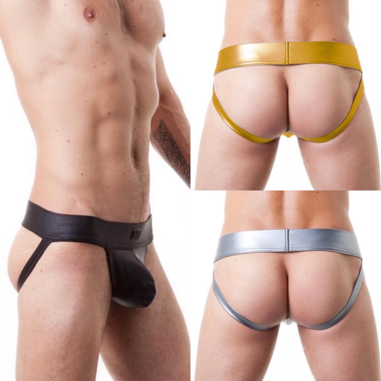 LEATHER JOCKSTRAP (FAUX)