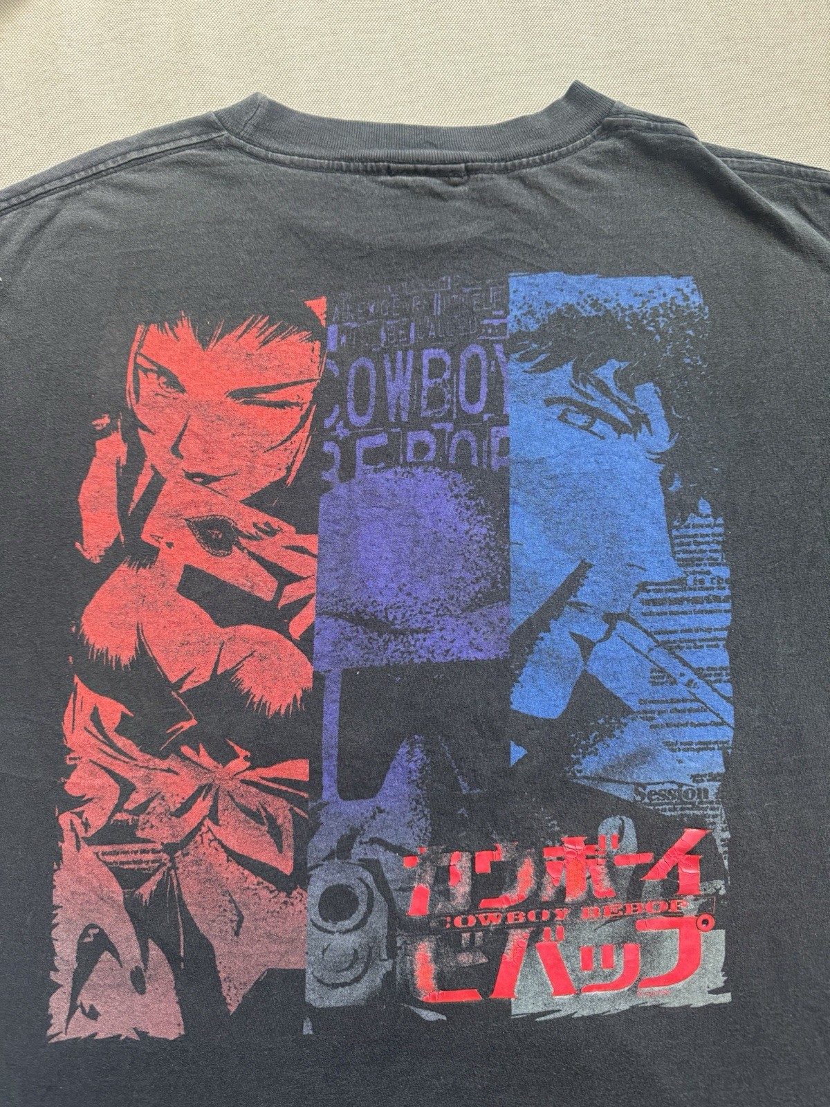 Vintage Cowboy Bebop T-Shirt Anime Spike Spiegal Faye Valentine ODM Size XL