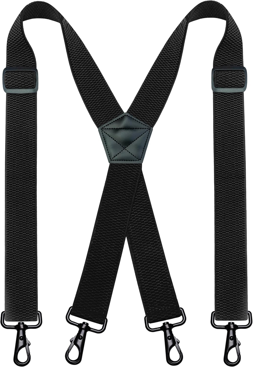 JEMYGINS 1.48″ Wide Heavy Duty Suspender with 4 Swivel Hooks for Jeans Pants