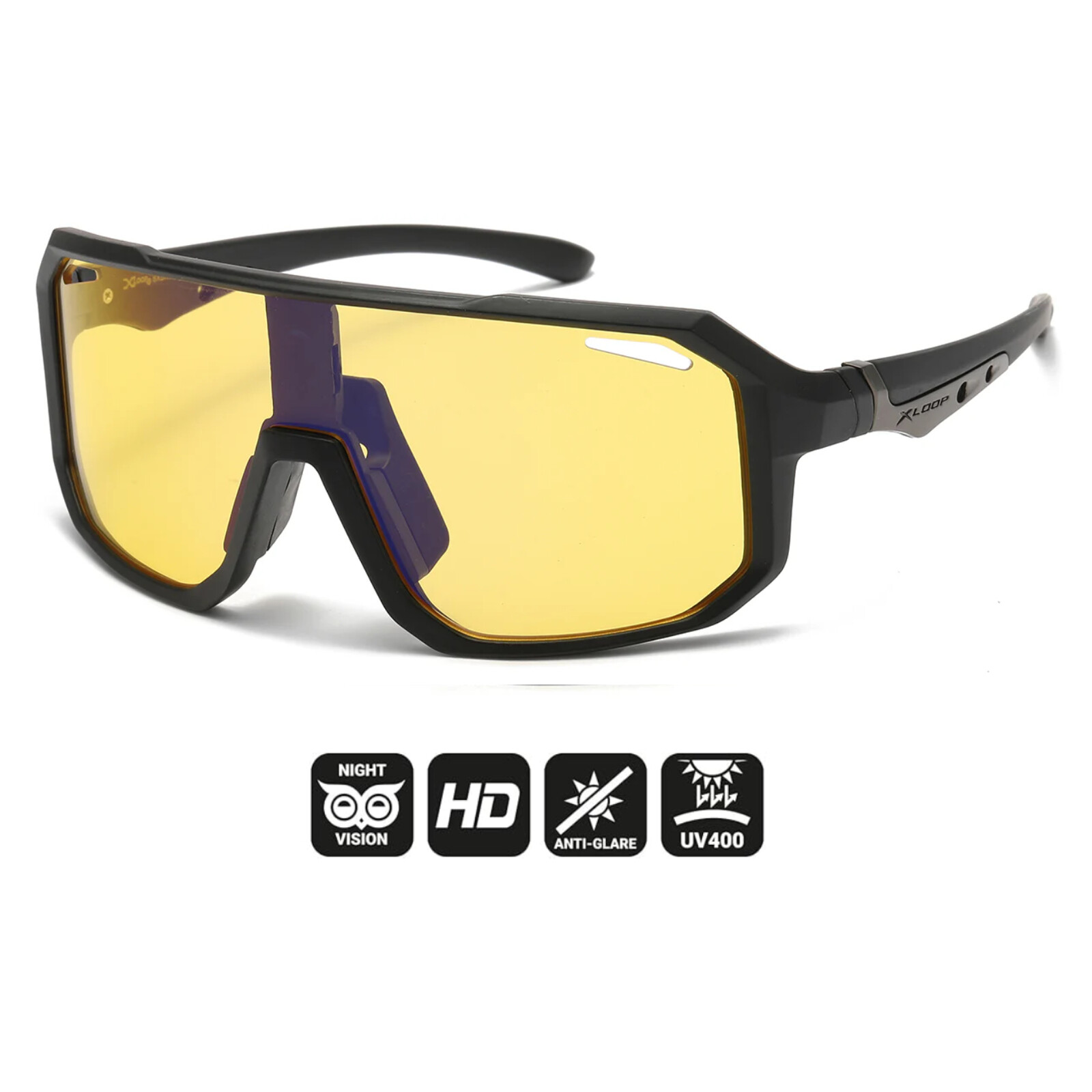 HD Oversized Baseball Sports Shield One Piece Blade Cycling Driving Sunglasses