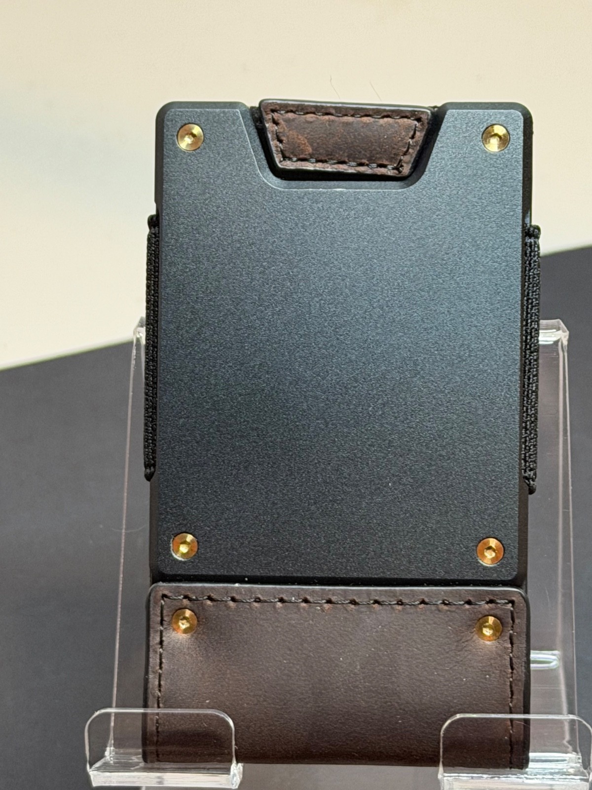 MENS WALLET METAL CARD HOLDER CASH STRAP MINIMALIST PULL TAB WALLET-CUSTOMIZE IT