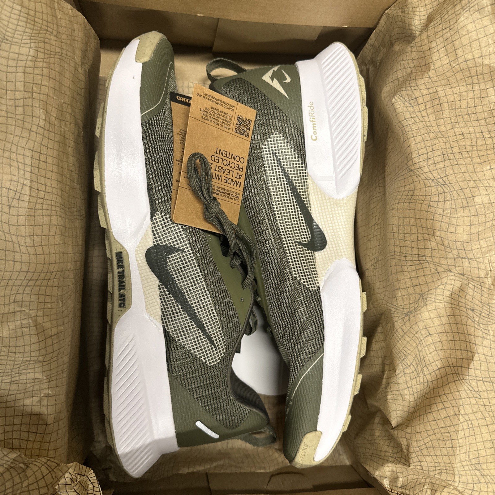 Nike Juniper Trail 3 Mens Fashion Trainers in Olive US Size 13