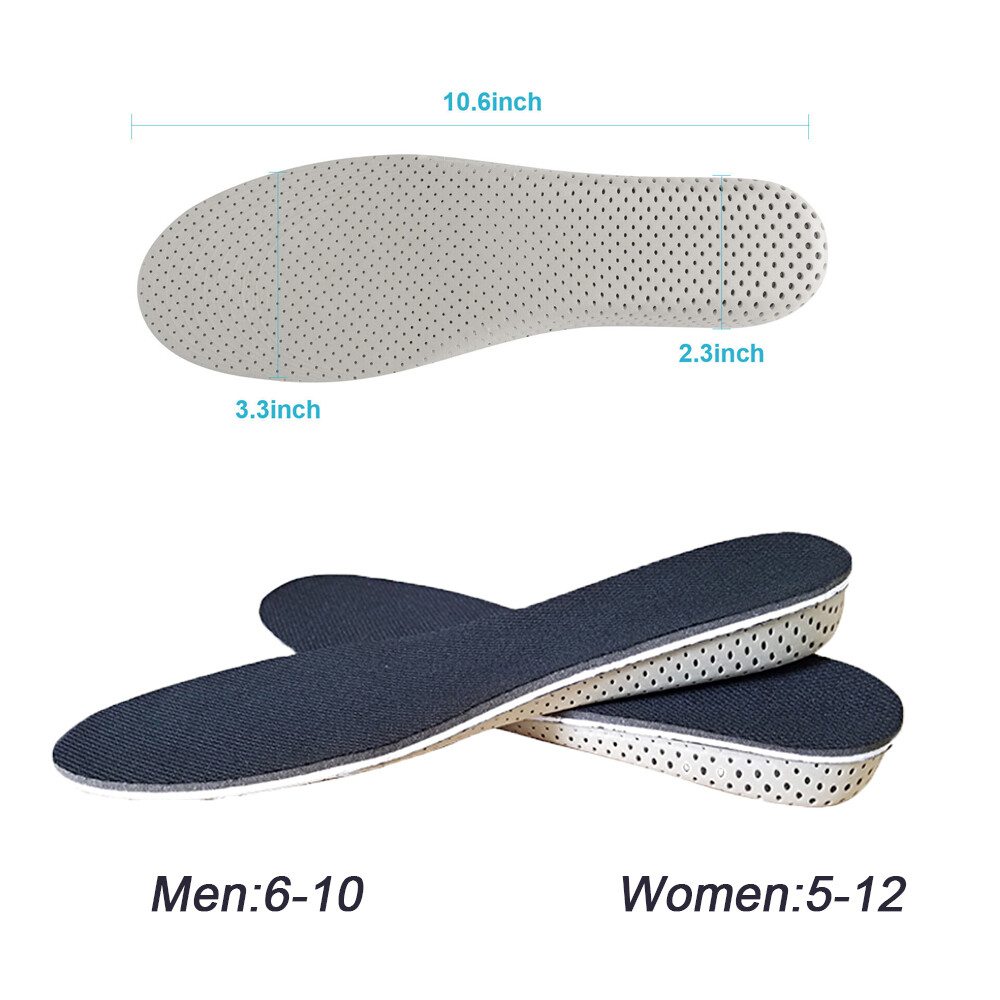 Invisible Insole Heel Lift Insert Shoe Pad Height Increase Cushion Taller Unisex