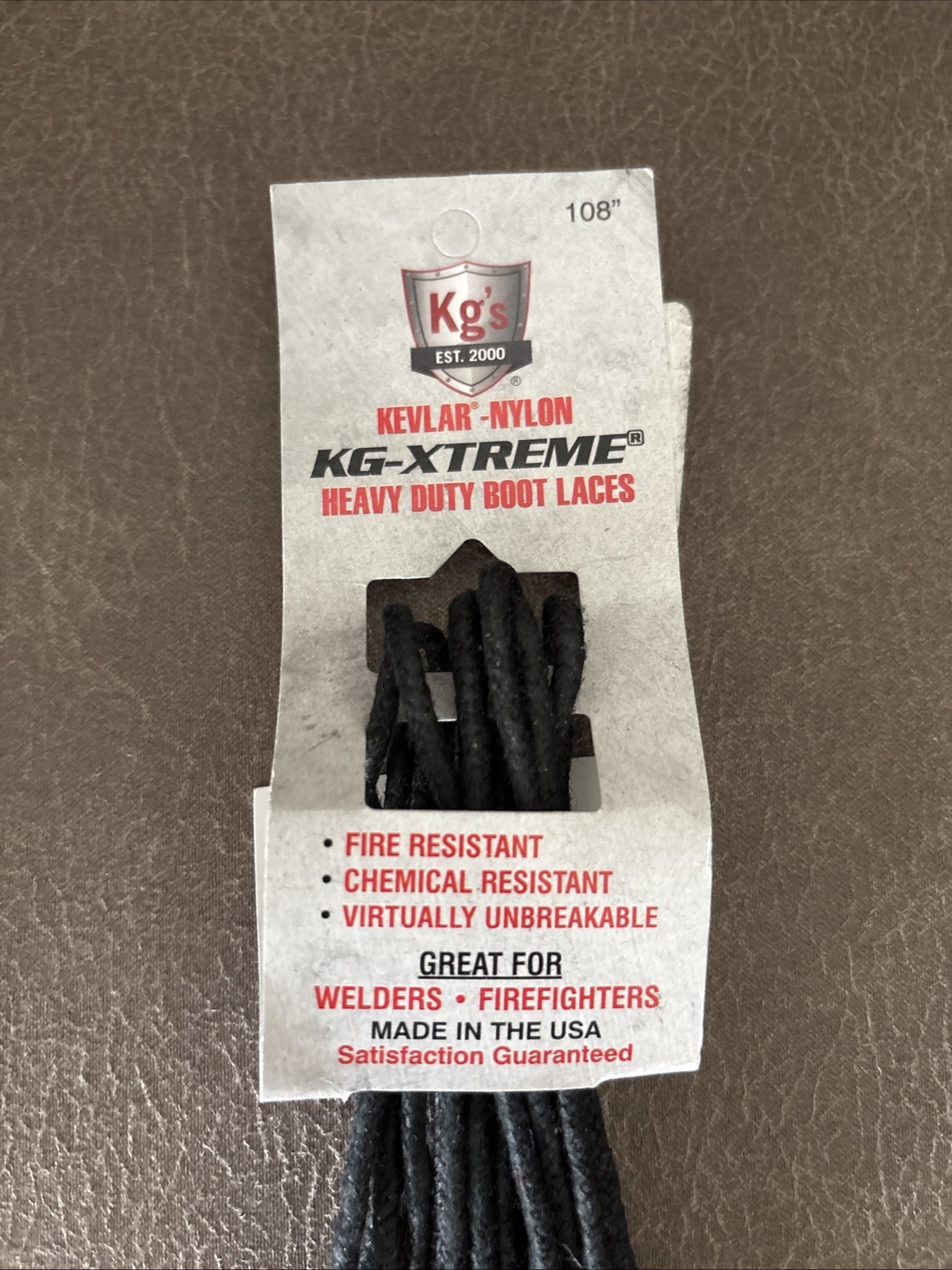 Kg’s KG-XTREME Boot Laces Made With Kevlar and Nylon Made In The USA