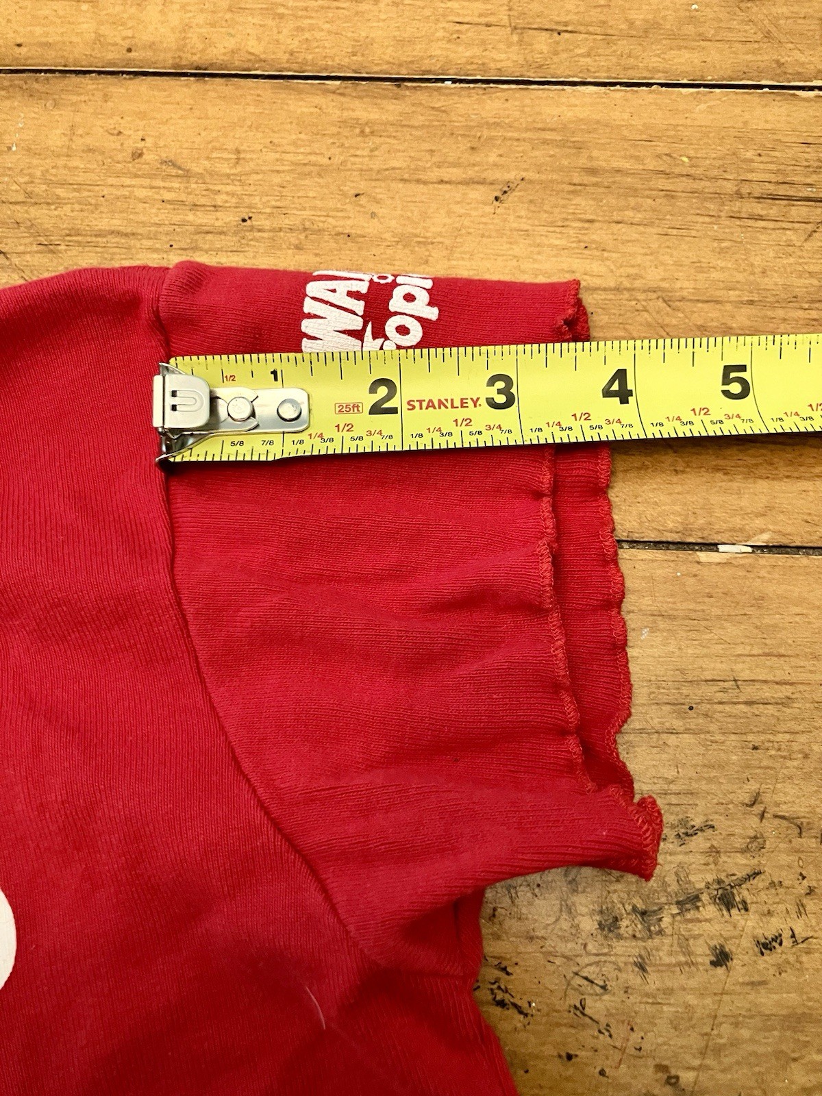 RARE VTG 70’s/ 80s Red Hawaiian Tropic Tanning Lotions Oils Logo Crop Top Shirt