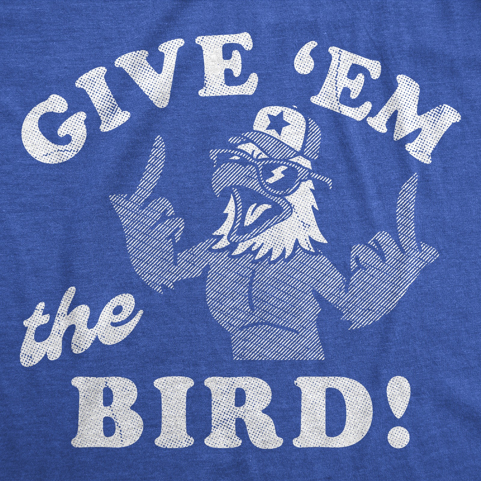 Mens Funny T Shirts Give Em The Bird Sarcastic Fourth Of July Graphic Novelty