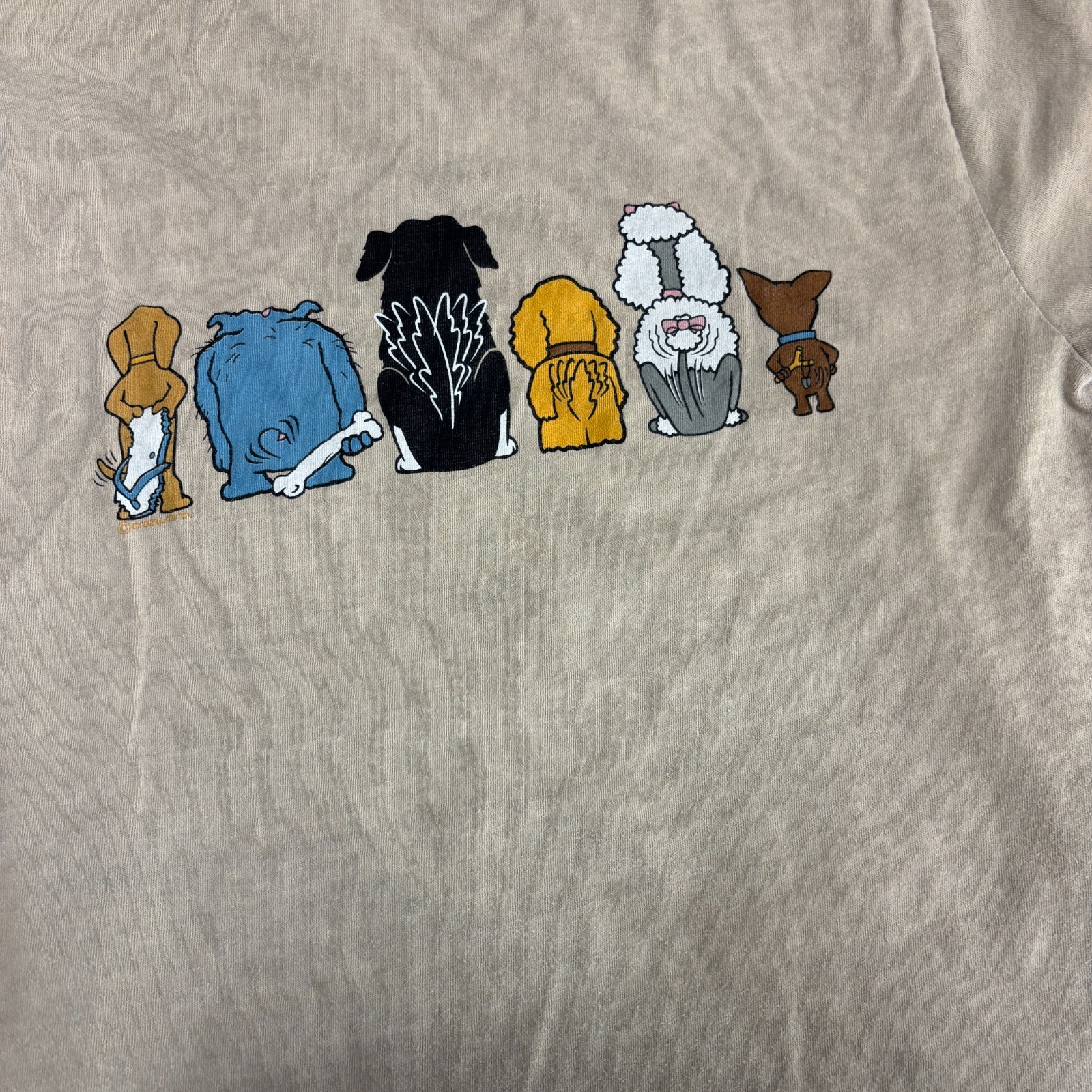 Crazy Shirts Hawaii ADOPT A DOG Animal Rescue T-Shirt Mens Small Double Sided