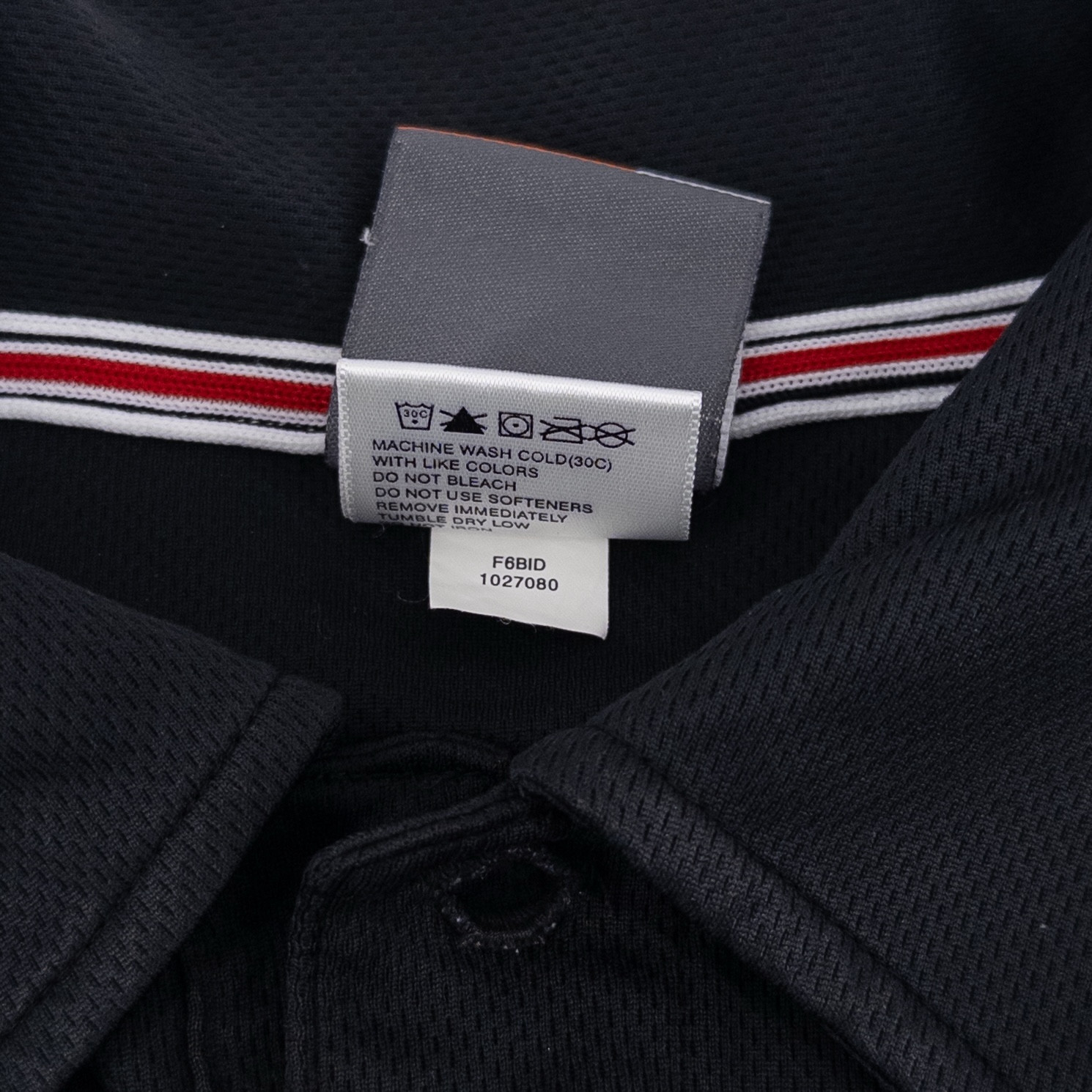 VTG Nike Bauer Men’s Medium Polo Shirt Black Canada Hockey Short Sleeve Olympics